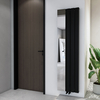 Aluminium-Designheizkörper mit Spiegel - 1800mm x 470mm - Vertikal - Schwarz - Aris von Hudson Reed