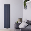 Aluminium Heizkörper Vertikal Mittelanschluss in Anthrazit 1800x470mm - Aurora