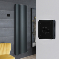 Anthrazit Elektrischer Design Heizkörper (doppellagig),  aluminium,  ohne Leitflüssigkeit - 1784mm x 590mm,  mit Thermostat