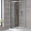 Asymmetrische Viertelkreis-Duschkabine,  900mm x 800mm - Portland
