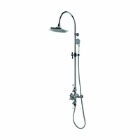 Aufputz-Duschsystem Retro mit Thermostat Handbrauseset & Duschkopf Chrom - RAK Washington x Hudson Reed