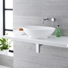 Aufsatzwaschbecken,  oval,  520mm x 320mm - mit Unterputz-Einhebelmischer - Kenton