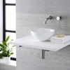 Aufsatzwaschbecken Rund 280 x 280mm mit Unterputzarmatur Mirage,  von Hudson Reed