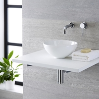 Aufsatzwaschbecken Rund 280 x 280mm mit Unterputzarmatur Mirage,  von Hudson Reed