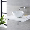 Aufsatzwaschbecken,  rund,  320mm - mit Unterputz-Einhebelmischer - Ashbury