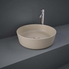 Aufsatzwaschbecken rund 420mm ohne Hahnloch Matt-Cappuccino - RAK Feeling x Hudson Reed