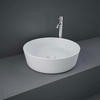 Aufsatzwaschbecken rund 420mm ohne Hahnloch Matt-Weiß - RAK Feeling x Hudson Reed