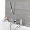 Badewannenarmatur mit Wasserfallausguss und Handbrause