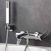 Badewannenarmatur mit Wasserfallausguss und Handbrause Wandmontage - Nevada