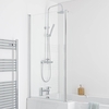 Badewannenaufsatz L-Förmig,  mit beweglichem Seitenpaneel – Finish wählbar - Hudson Reed