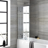 Badewannenaufsatz Vierteilig 800mm Faltaufsitz - Portland,  von Hudson Reed