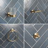 Badezimmer-Zubehör-Set in gebürstetem Gold,  4-tlg. - Alama Hudson Reed