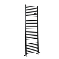 Badheizkörper 1066W Mischbetrieb Mattschwarz Flach 1800x600mm – Nox,  von Hudson Reed