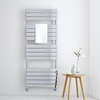 Badheizkörper 151x60cm 666W - flache Paneele in Chrom - Lustro,  von Hudson Reed