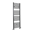 Badheizkörper 921W Mischbetrieb Mattschwarz Flach 1800x500mm – Nox,  von Hudson Reed