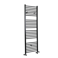 Badheizkörper 921W Mischbetrieb Mattschwarz Flach 1800x500mm – Nox,  von Hudson Reed