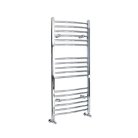 Badheizkörper Chrom Gebogen 1200 x 600mm 452W – Kent,  von Hudson Reed