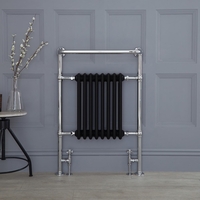 Badheizkörper Chrom/Schwarz 960mm x 675mm 680W – Elizabeth