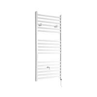 Badheizkörper Elektrisch Flach 1200x600mm 300W Heizelement Weiß,  Glykol gefüllt,  Wandmontage - Ive Hudson Reed