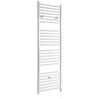 Badheizkörper Elektrisch Flach 1800x500mm 1000W Heizelement Weiß,  Glykol gefüllt,  Wandmontage - Ive Hudson Reed