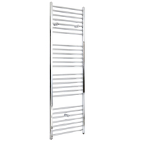 Badheizkörper Elektrisch Flach 1800x600mm 1000W Heizelement Chrom,  Glykol gefüllt,  Wandmontage - Kent Hudson Reed