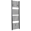 Badheizkörper Elektrisch Mattschwarz Flach 1800x600mm 1000W Heizelement,  Glykol gefüllt,  Wandmontage - Nox Hudson Reed