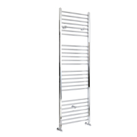 Badheizkörper Flach 1800x600mm 709W Chrom Standardanschluss seitlich Warmwasser – Kent,  von Hudson Reed