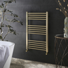Badheizkörper Flach aus Edelstahl 80cm x 50cm,  in Gold - Quo Hudson Reed