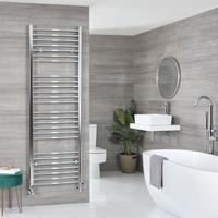 Badheizkörper Mischbetrieb Chrom Gebogen 1800mm x 600mm 706W – Kent