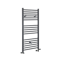 Badheizkörper Mischbetrieb Flach 1000 x 1000mm 841W Anthrazit – Artle,  von Hudson Reed