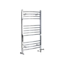 Badheizkörper Mischbetrieb Gebogen 1000x500mm 323W Chrom – Kent,  von Hudson Reed