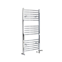 Badheizkörper Mischbetrieb Gebogen 1200x500mm 393W Chrom – Kent,  von Hudson Reed