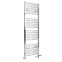 Badheizkörper Mischbetrieb Gebogen 1800x500mm 610W Chrom – Kent,  von Hudson Reed