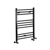 Badheizkörper Mischbetrieb Mattschwarz Flach 800x600mm 427W – Nox,  von Hudson Reed