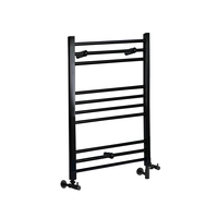 Badheizkörper Mischbetrieb Mattschwarz Flach 800x600mm 427W – Nox,  von Hudson Reed
