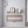 Badheizkörper Quer 50x120cm 582W Ponza Mineral Quarz Seiten- & Mittelanschluss,  von Hudson Reed