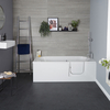 Begehbare Badewanne,  170 x 70cm – inkl. Seiten- & Endverkleidung – Tür rechts - Hudson Reed