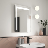 Beleuchteter LED-Spiegel 20W 500mm x 700mm,  für Badezimmer - Hudson Reed