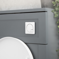 Betätigungstaste in Chrom für Unterputzspülkästen,  eckig - Hudson Reed