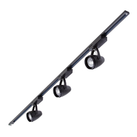 Biard 3x LED Schienenstrahler mit 2m Leiste Schwarz
