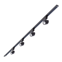 Biard 4x LED Schienenstrahler mit 2m Leiste Schwarz