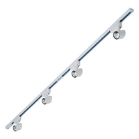 Biard 4x LED Schienenstrahler Zylinder Multi-Kit mit 2x 1m Leiste Weiß
