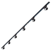 Biard 6x LED Schienenstrahler mit 3x 1m Leiste Schwarz