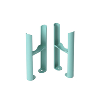 Bodenmontagefüße für 3-Säulige Gliederheizkörper Regent,  in Spearmint Blue - Hudson Reed