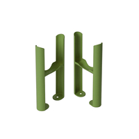 Bodenmontagefüße für Gliederheizkörper Regent (3-säulig),  im Grünton - Hudson Reed
