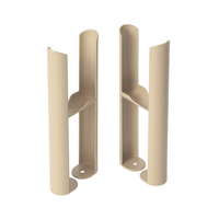 Bodenmontagefüße für Gliederheizkörper Regent mit 2-Säulen – Braun (Elk Brown) - Hudson Reed