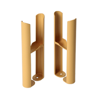 Bodenmontagefüße für Gliederheizkörper Regent mit 2-Säulen – Gelb (Autumn Yellow) - Hudson Reed