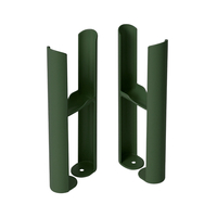 Bodenmontagefüße für Gliederheizkörper Regent mit 2-Säulen – Grün (Evergreen) - Hudson Reed