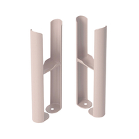 Bodenmontagefüße für Gliederheizkörper Regent mit 2-Säulen – Rosa (Rose Petal Pink) - Hudson Reed