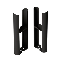 Bodenmontagefüße für Gliederheizkörper Regent mit 2-Säulen – Schwarz (Midnight Black)